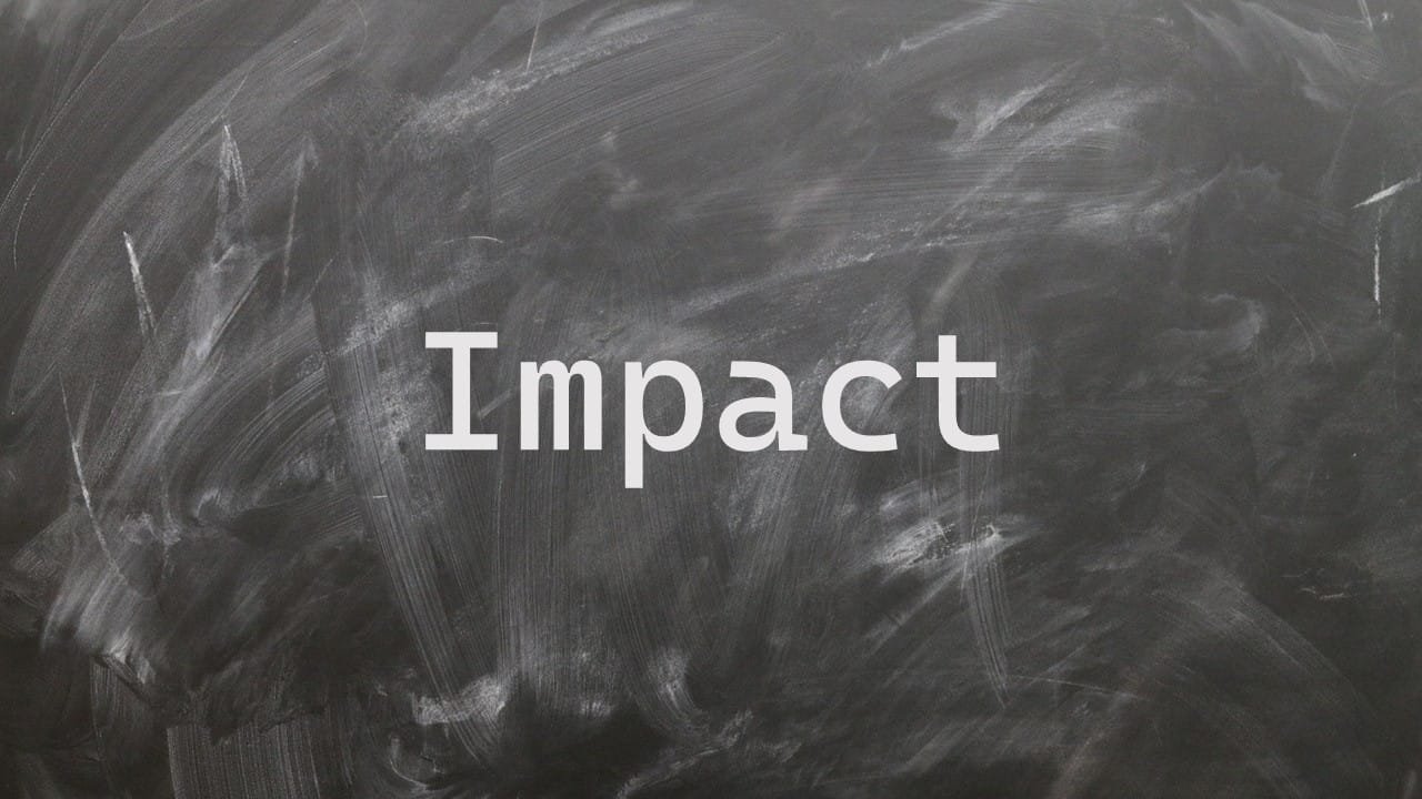 A word' impact' on the blackboard